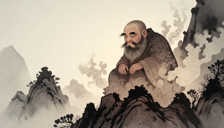 Artistic Full-body Photo Of A Stylized, Monochromatic Ink-wa...