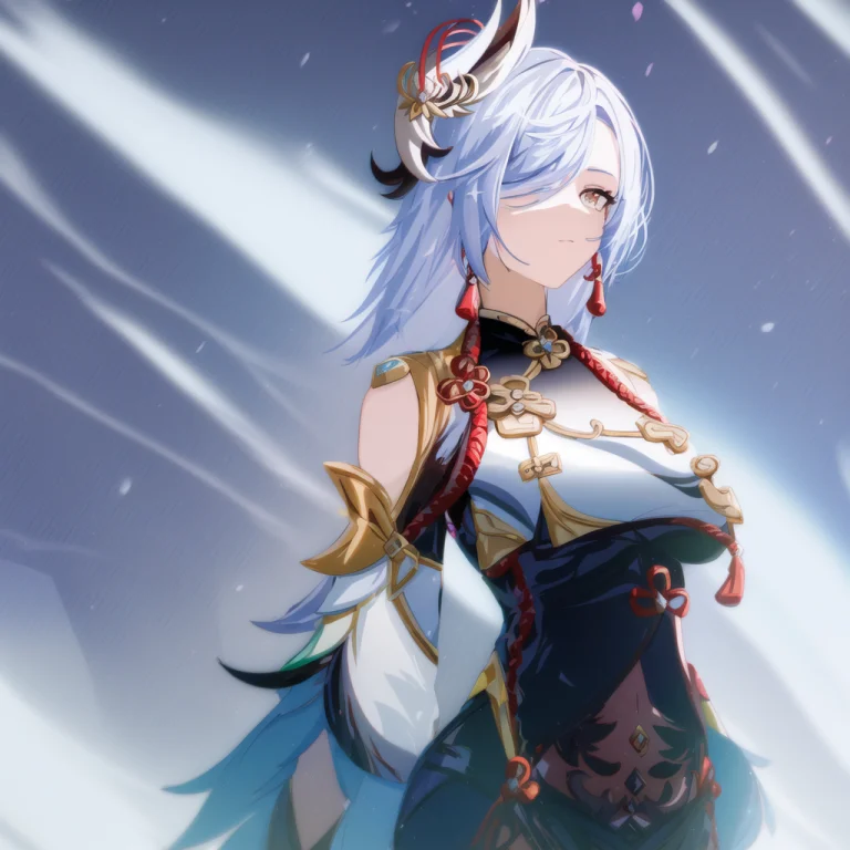 Shenhe Genshin Impact , Shenhe, Whitehair, Cryo, Lyue, Big C...