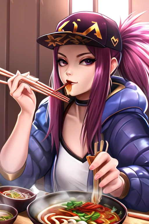 Kdaakali, Portrait, Ramen, Eating, Chopsticks,