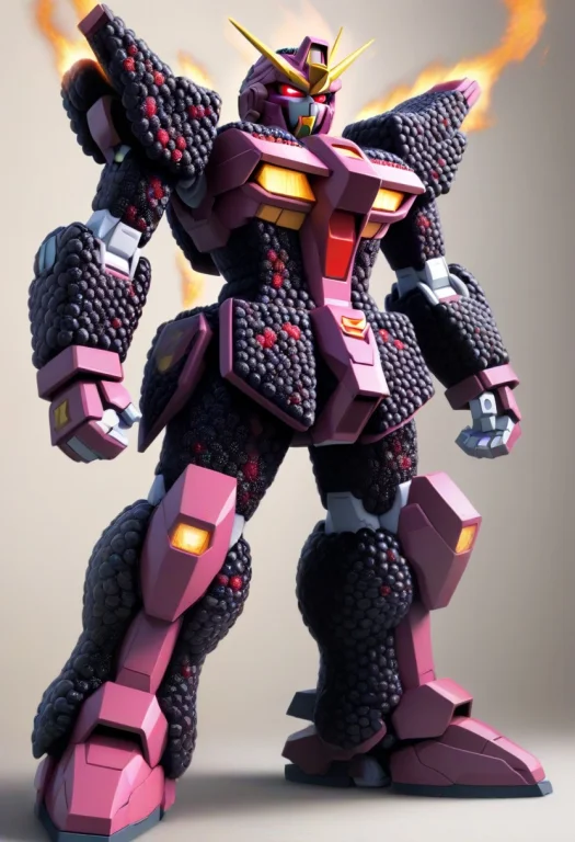 Score9, Score8up, Score7up, Sourcecartoon, Burning Gundam Me...
