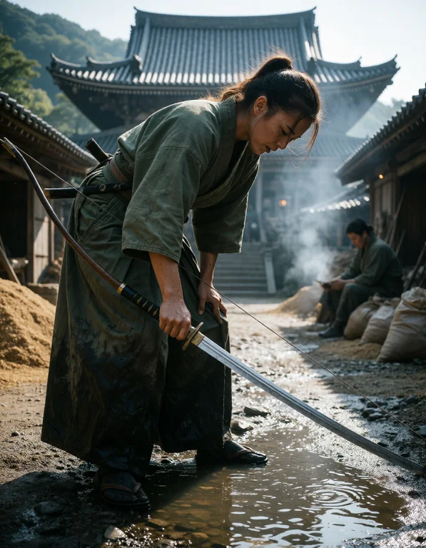 Create A High-end Editorial Photograph Centered On A Temple...