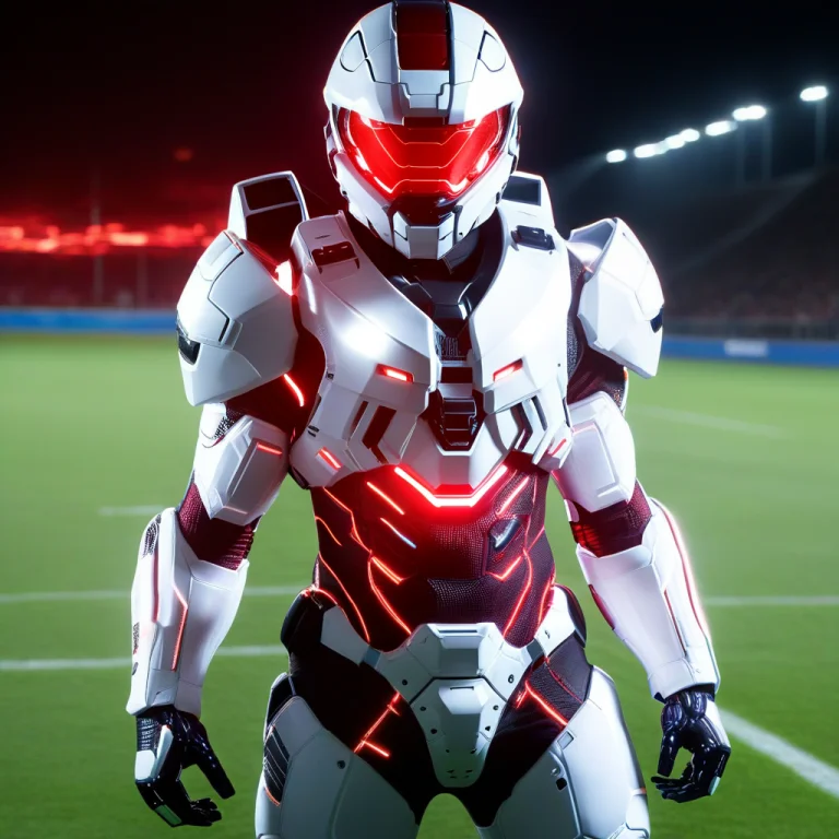 A Giant Officer In Whiteember Morphed Costume Is Into Sleek,...
