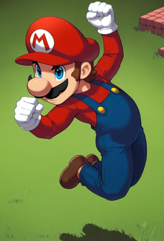 Fr3dp, Masterpiece, Best Quality, Absurdres, Mario, 1boy, Re...