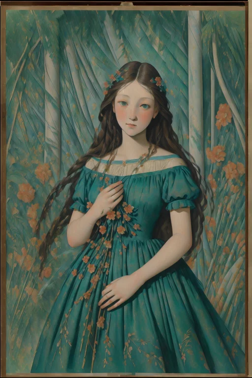 1girl, Loracezannev15 Paul Cezanne Style, Art By Hippolyte F...