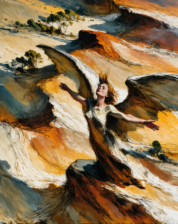 Composition Rule Rule Of Thids Balancea Winged Figure Emerge...
