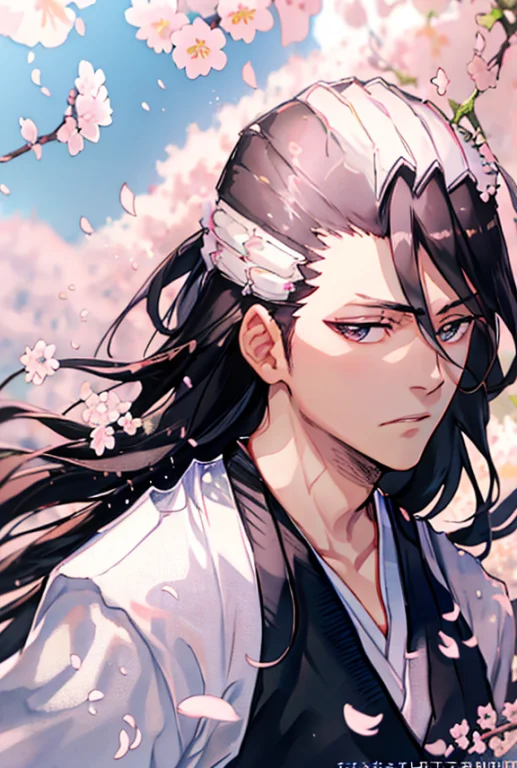 1boy, Upper Body, Expressionless, Japanese Clothes, Long Hai...