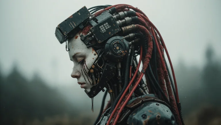 This Is A Digital Cgi Image Depicting A Futuristic, Steampun...