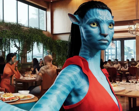 Avatar Style, Woman, Red Dress, Restaurant, Solo — Stable Diffusion AI Prompt: (Avatar style), woman, red dress, restaurant, solo