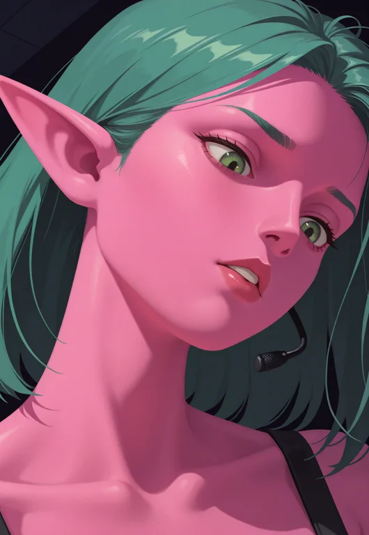 Embeddingillusp0s, G00se, No Lineart, 1girl, Close-up1.3, Ey...