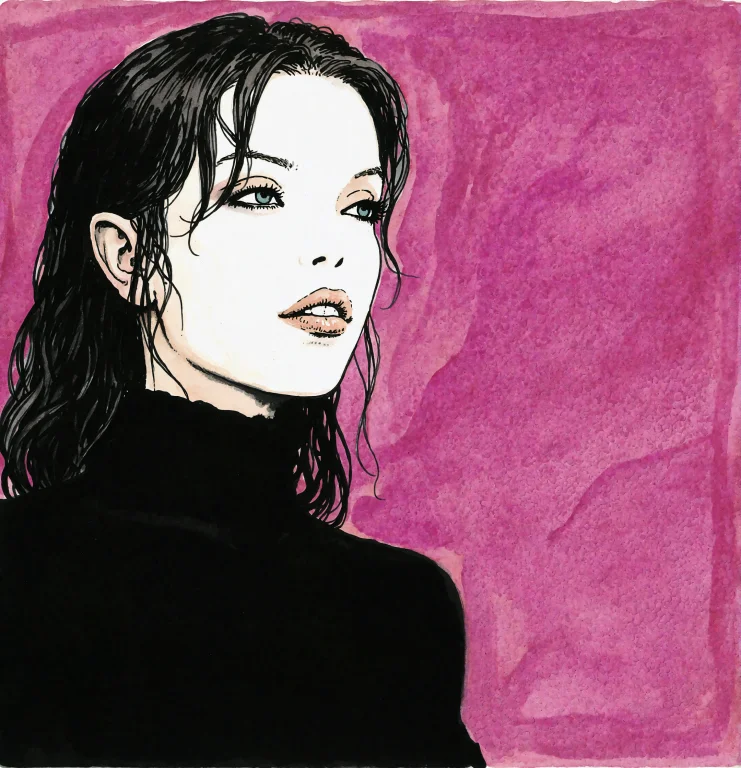 M4n4r4 European Comic Book Masterpiece Ink And Watercolor So...