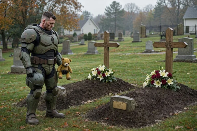 Doomguy At The Funeral Of His Wife And Tiny Son