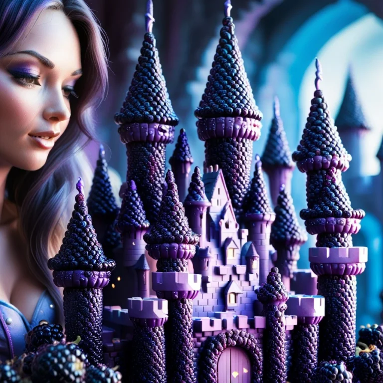 Close Up, Women Fantasy Castle1.5, Blackberryworld, Purple G...