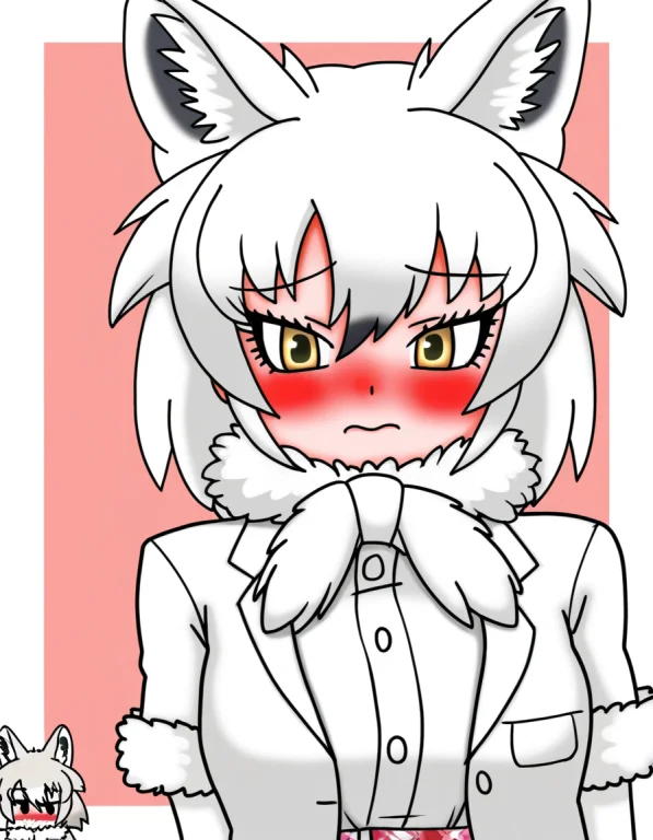 Arcticwolfkemono Friends, Arcticwolf, Arctic Wolf Girl, Wolf...