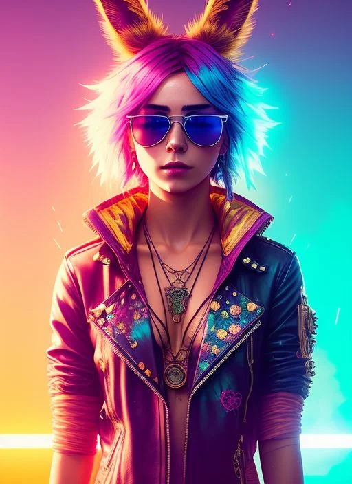 Swpunk Style, A Stunning Intricate Full Color Portrait Of An...