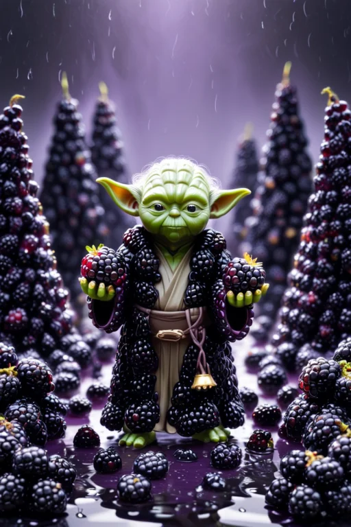 A Cute Yoda With Bells . Surreal Fantasy Scenery.. Blackberr...