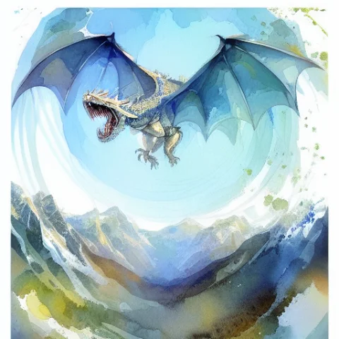 A Watercolor Painting With A White Background Rachelwalker S... — Stable Diffusion AI Prompt: a watercolor painting with a white background rachelwalker style a mountain vall...