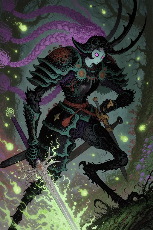 Xibalba. A Fantasy-horror Illustration With Detailed, Intric...