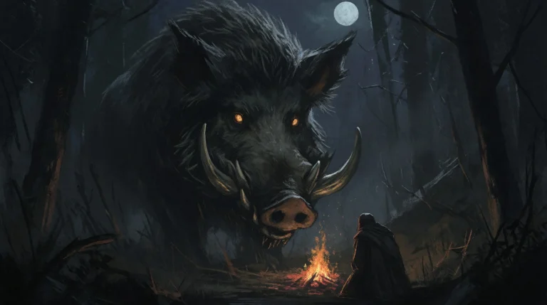 A Gothic Horror Digital Illustration Of A Colossal, Monstrou...
