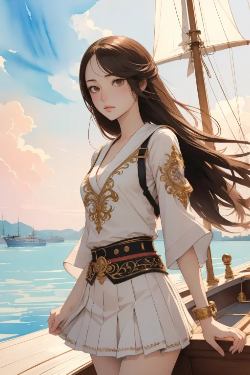 1girl, Loraratatatat74lora1, Masterpiece Anime, Boat, Rule O...