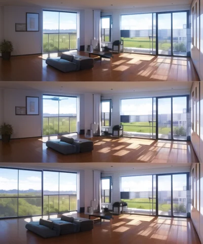 Lorasomething0.8, Modern Home, Multipleviews, Different Room... — Stable Diffusion AI Prompt: , modern home, multiple_views, different rooms,