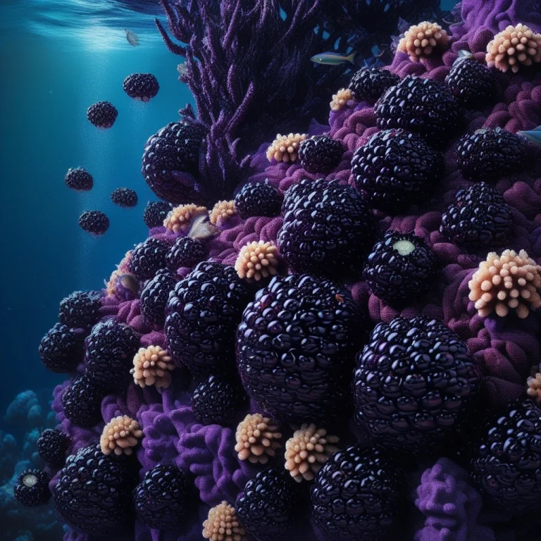 An Underwater Coral Reef Ecosystem Built From Massive Colorf...