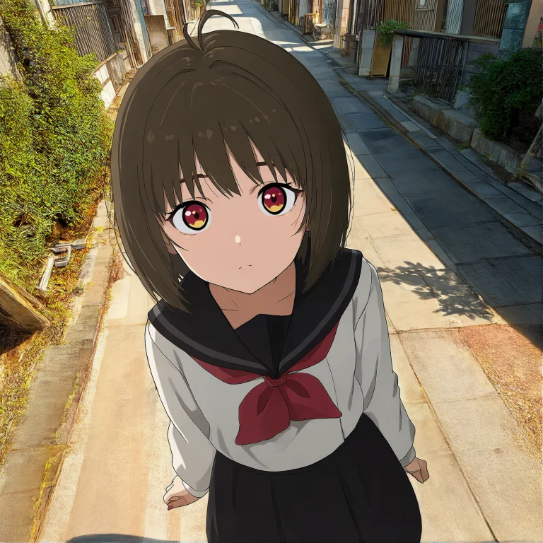 1girl, Osanaiyuki, Looking At Viewer, Schooluniform, Whitebl...