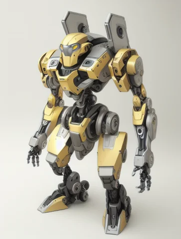Itrobo2022 Style, A Robot Is Standing On A Table , Concept A... — Stable Diffusion AI Prompt: itrobo2022 style, a robot is standing on a table , concept art, mecha, half robo...