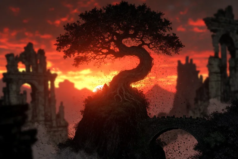 Best Quality, Masterpiece, Curved Elder Great Tree1.3, No Hu...