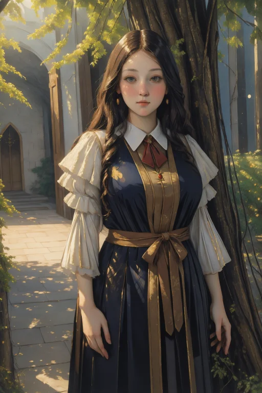 1girl, Loracezannev15 Paul Cezanne Style, Hyper Detailed, In...