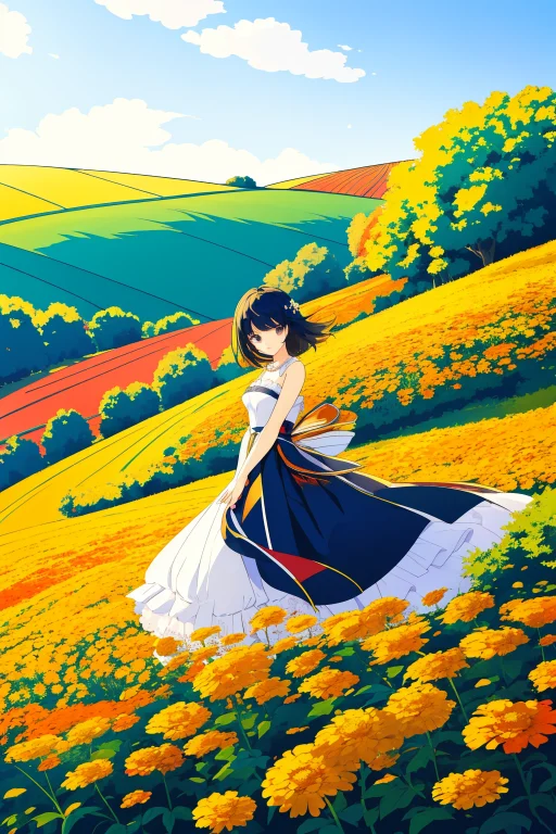 1girl, Loranikorashi-kav10.8 Nikorashi Ka Style, Vector Art,...