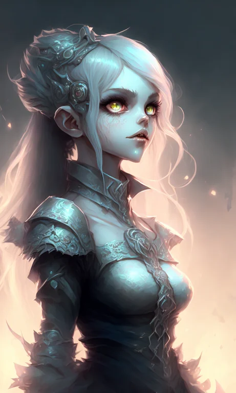 Portrait Of A Cute Ghst-4000, Detailed, Elegant, Cinematic,...