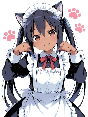 Nakano Azusa, 1girl,cat Ears Headband,cat Tail,dark Skin, Ma... — Stable Diffusion AI Prompt: nakano azusa, 1girl,cat ears headband,cat tail,dark skin, maid dress,maid apron,...