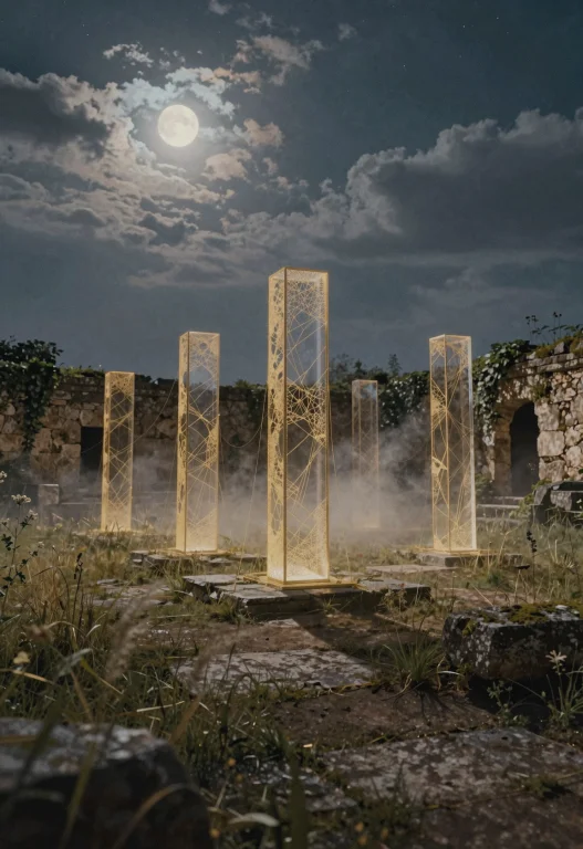 This Wide Landscape Image Captures A Surreal Outdoor Scene A...