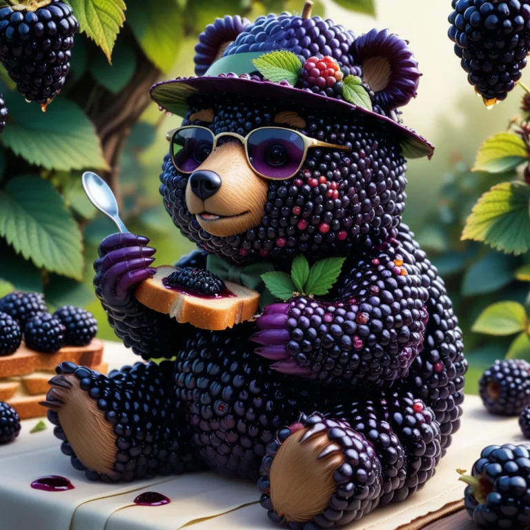 A Huge Adorable Anthropomorphic Bear Physically Sculpted Ent...