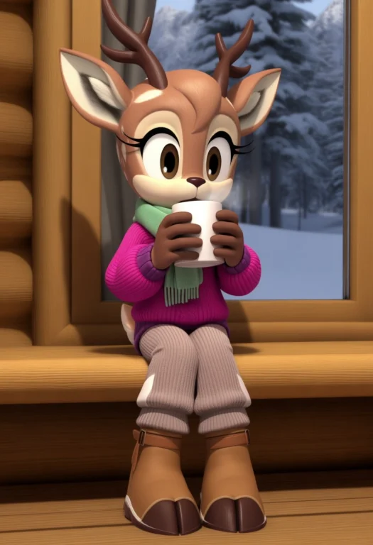 Masterpiece, Sonicboom, 3d, Furry, No Humans, 1girl, Solo, D...