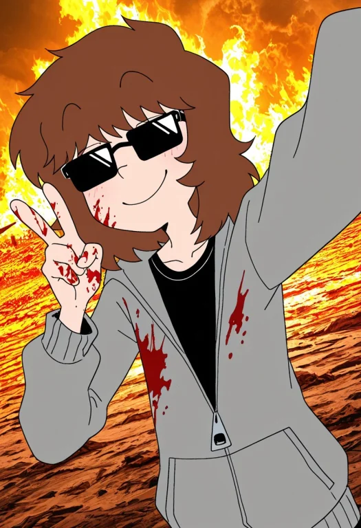 Latestyle, Flat Colors, Oekaki, Aliasing, Break, 1boy, Solo,...