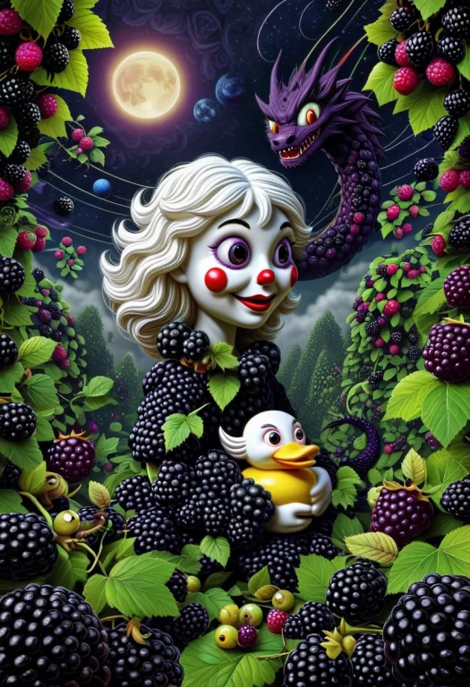 Made Of Blackberries, Blackberries-style, Sky , Made Of Blac...