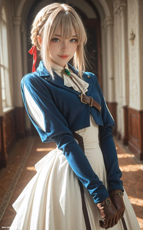 Standing With Arms1.4, 1girl, Alone, Solo1.4, Mysterious Smi...