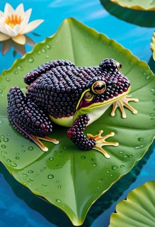 Lorablackberryworldmorth1 Fruit, Blackberryworld Frog On A L...
