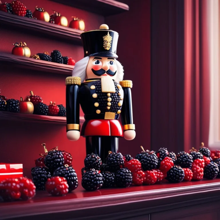 Blackberryworld On A Red Uniformed Toy Nutcracker On A Shelf...