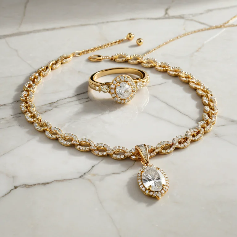 Jewelrymarblegold, Product Photography Of A Gold Necklace, O...