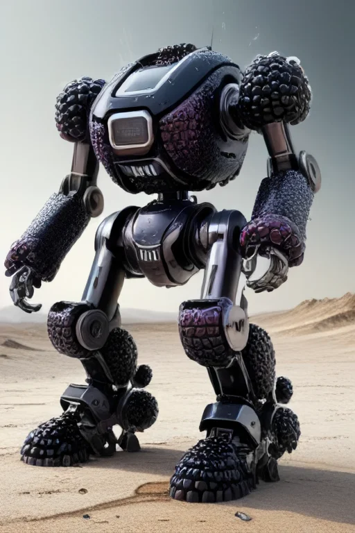 A Futuristic Blackberryworld Mecha Made From The Essence Of...