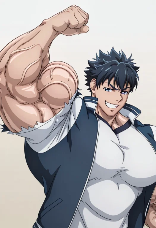1boy,ripped Sleeve, Torn Clothing,track Jacket, Open Jacket,...