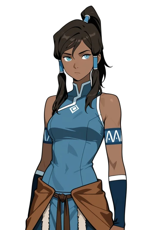 Masterpiece, Best Quality, 1girl, Korra, Dark Skin, Dark-ski...