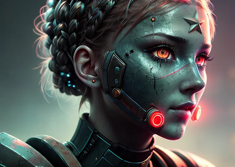 Red Star, 3d, Smooth Lines, Highly Detailed, Sharp Focus, In...