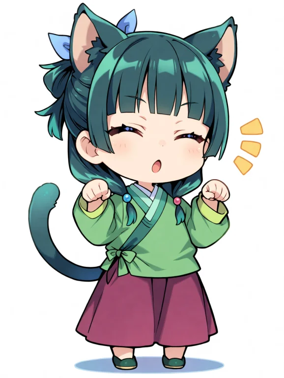 Maomao Kusuriya No Hitorigoto, 1girl,cat Ears,stra Eyes,smil...