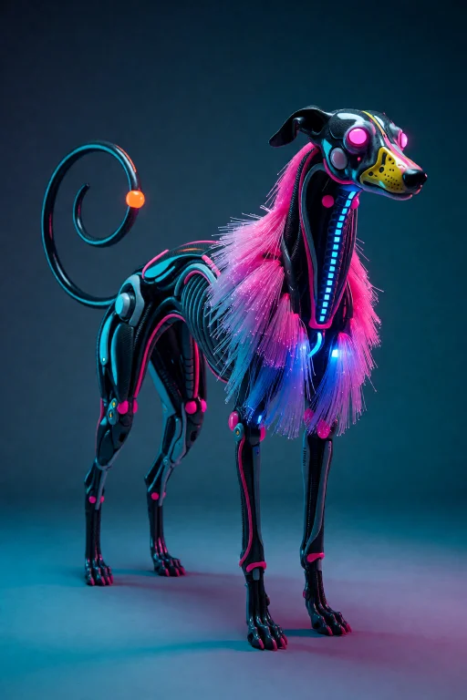 Highleveldescriptiona Futuristic, Biomechanical Greyhound Sc...