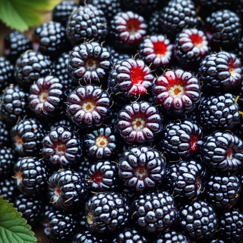 Up Close View, On A Garden Floor, Blackberryworld, Blackberr... — SDXL AI Prompt: up close view, on a garden floor, blackberryworld, blackberries, berry texture,