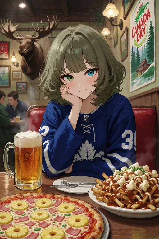 0kustyle. An Upper Body Portrayal Of Takagaki Kaede, Seated...