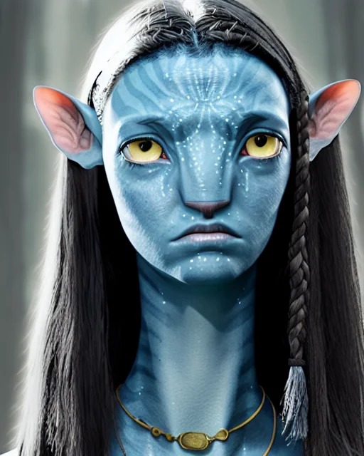 Avatar Style, Girl, Portrait, Sad, Crying